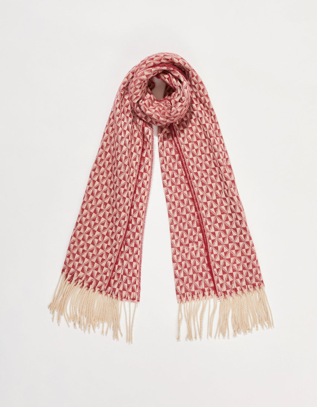 Echarpe en maille à motifs géométriques GEO