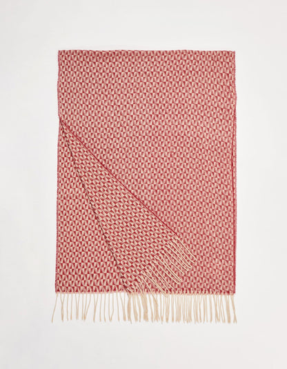 Echarpe en maille à motifs géométriques GEO