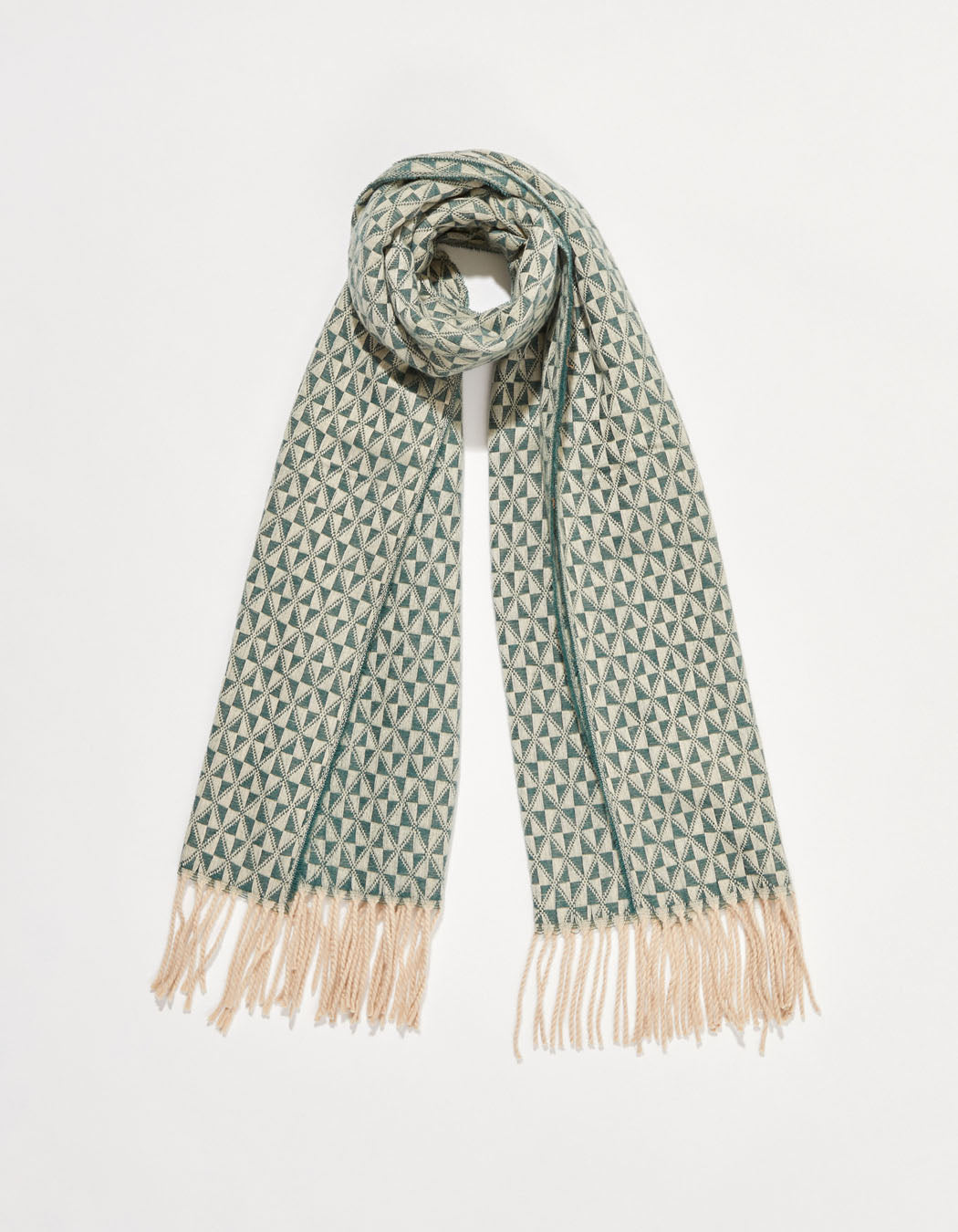 Echarpe en maille à motifs géométriques GEO