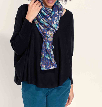 Echarpe laine fine imprimée MIRAGE