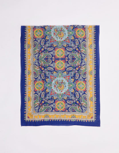 Echarpe laine fine imprimée MIRAGE