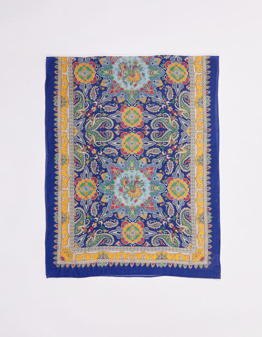 Echarpe laine fine imprimée MIRAGE