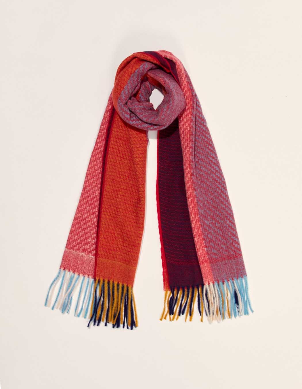 Echarpe en maille bicolore LYA