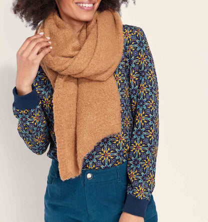 Grande écharpe unie polyester recyclé
 ZAFIRE