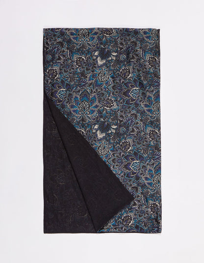 Foulard en soie imprimé doublé SOIE