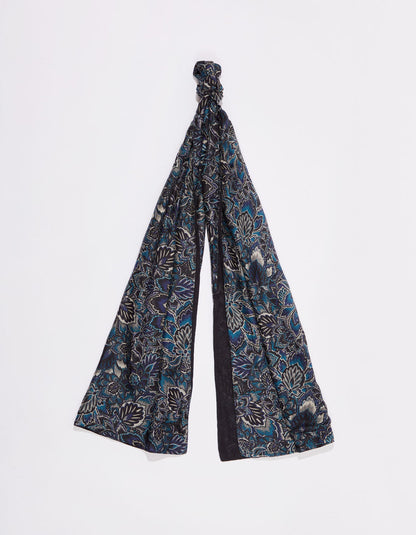 Foulard en soie imprimé doublé SOIE