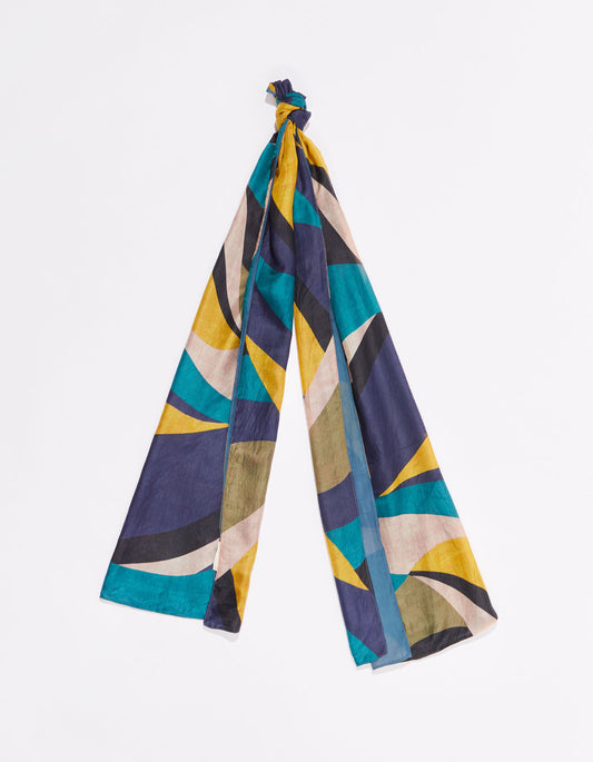 Foulard en soie imprimé doublé SOIE