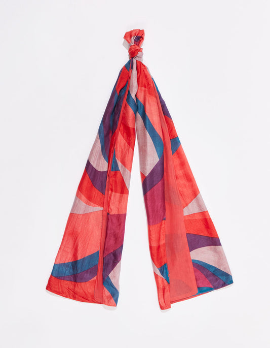 Foulard en soie imprimé doublé SOIE