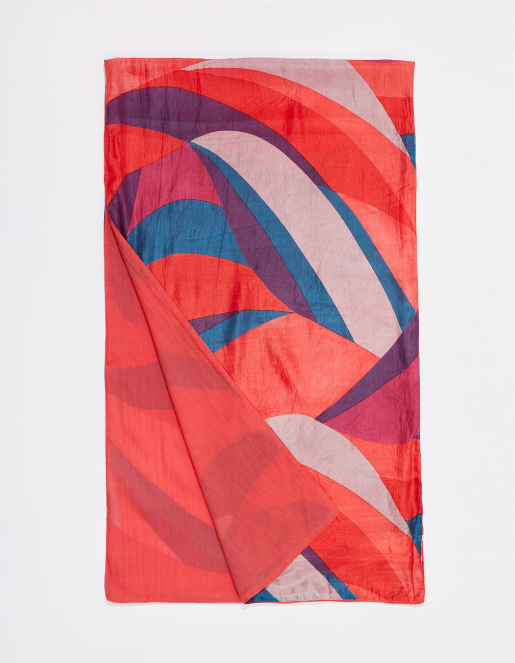 Foulard en soie imprimé doublé SOIE