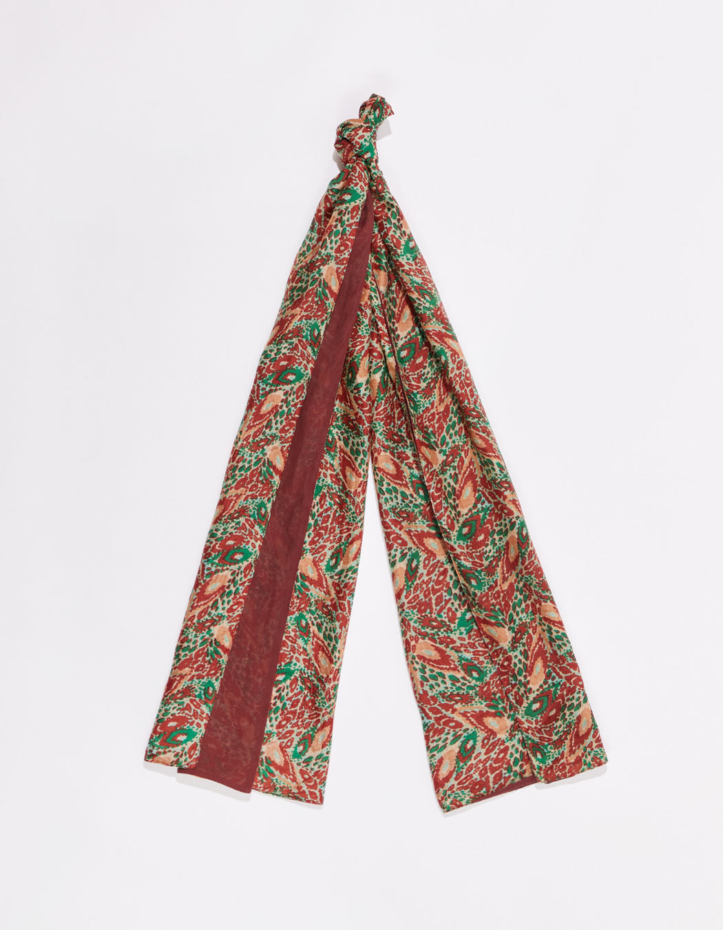 Foulard en soie imprimé doublé SOIE