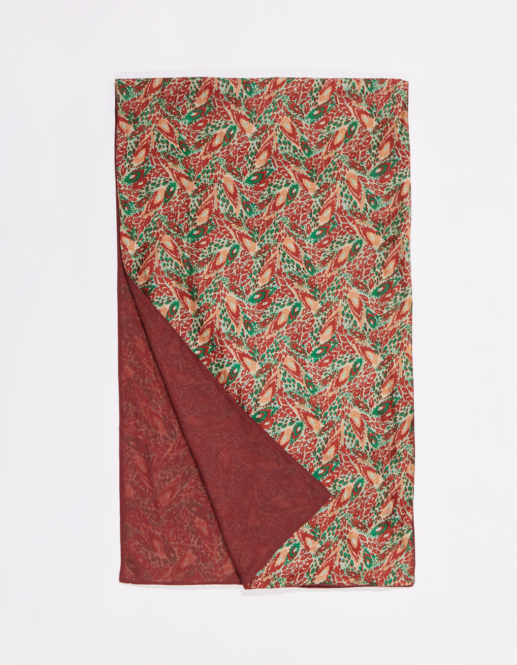 Foulard en soie imprimé doublé SOIE