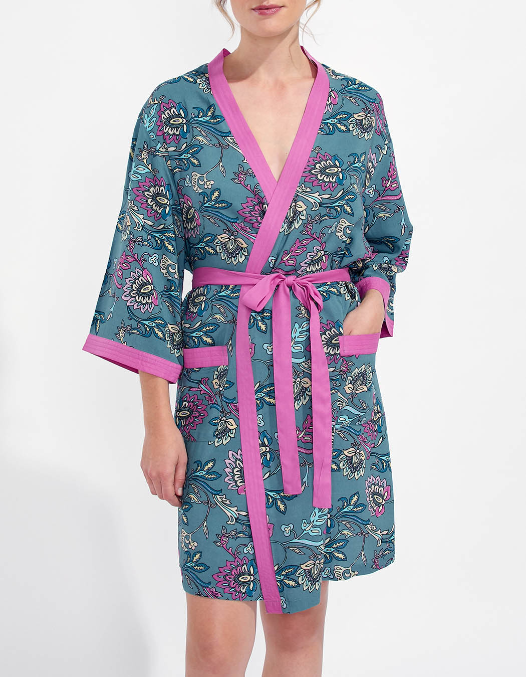 Kimono imprimé court fluide KARLA
