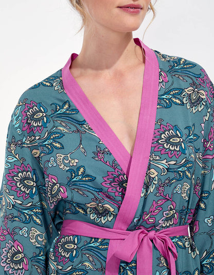 Kimono imprimé court fluide KARLA