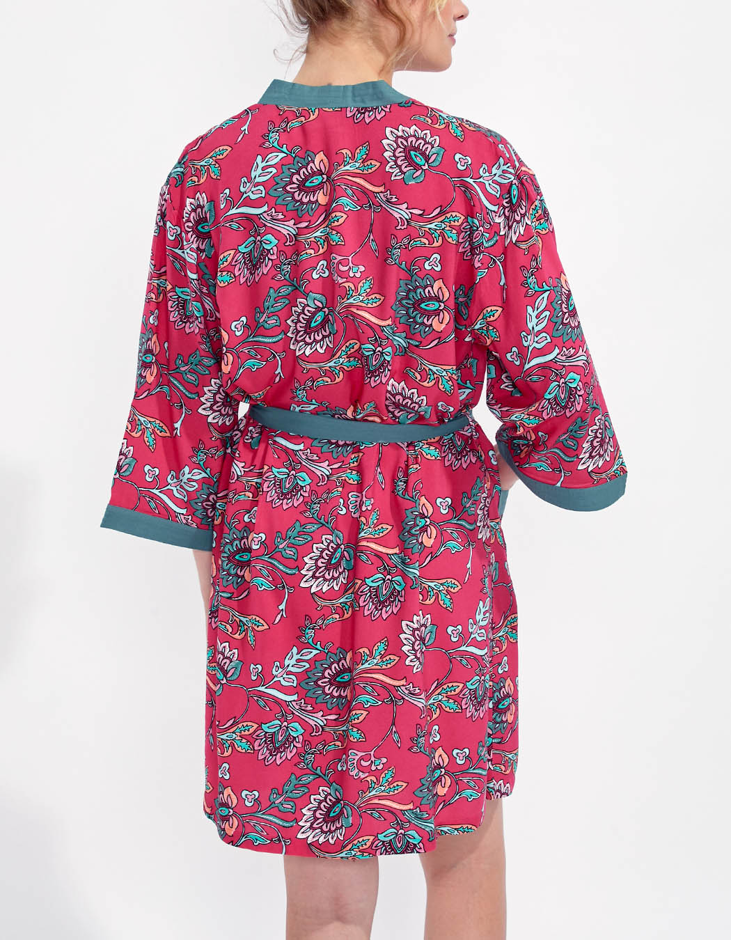 Kimono imprimé court fluide KARLA