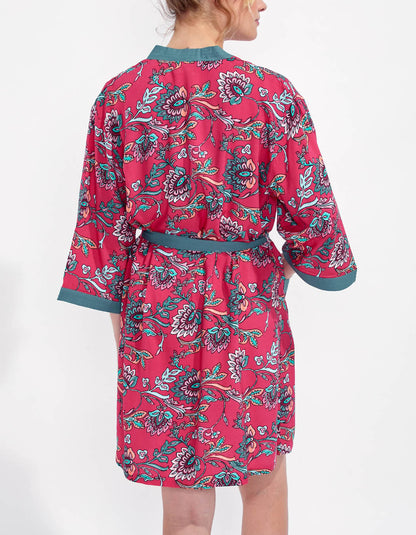 Kimono imprimé court fluide KARLA