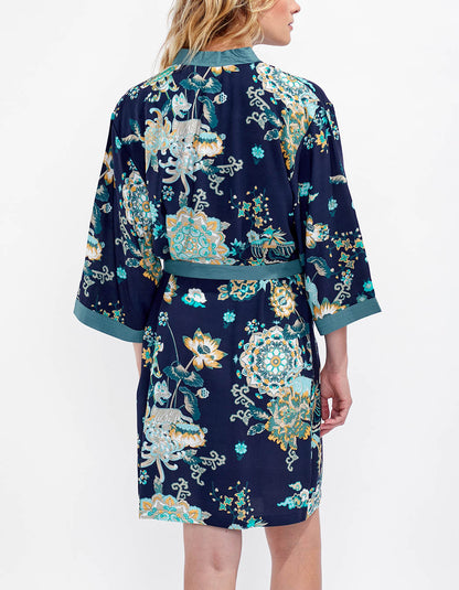 Kimono imprimé court fluide KARLA