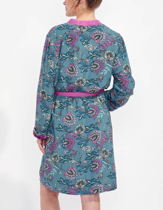 Kimono imprimé doublé en fourrure TOUDOU