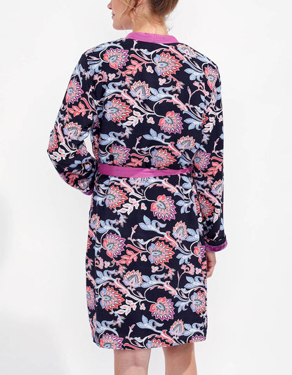 Kimono imprimé doublé en fourrure TOUDOU