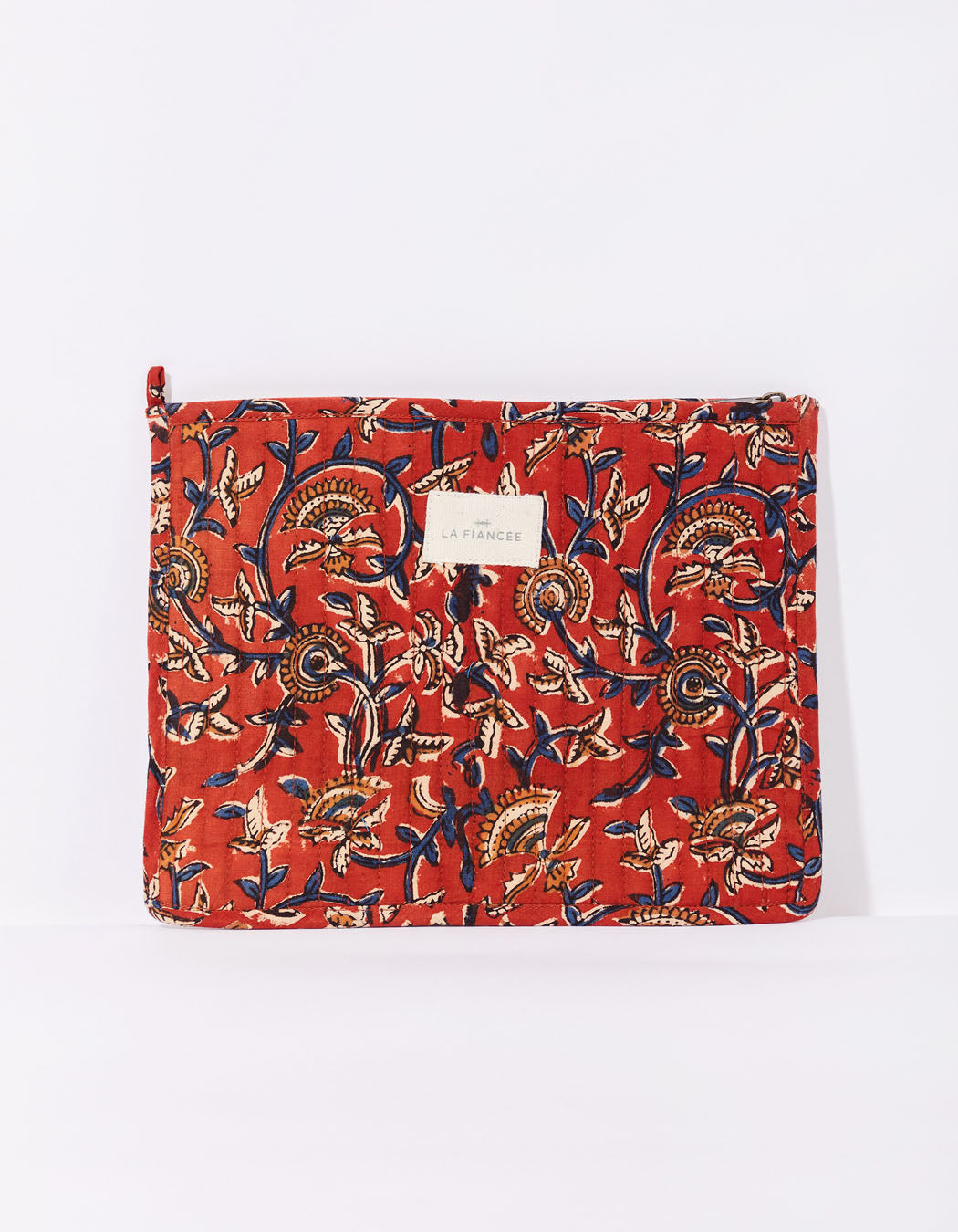 Grande pochette imprimée matelassée LISETTE