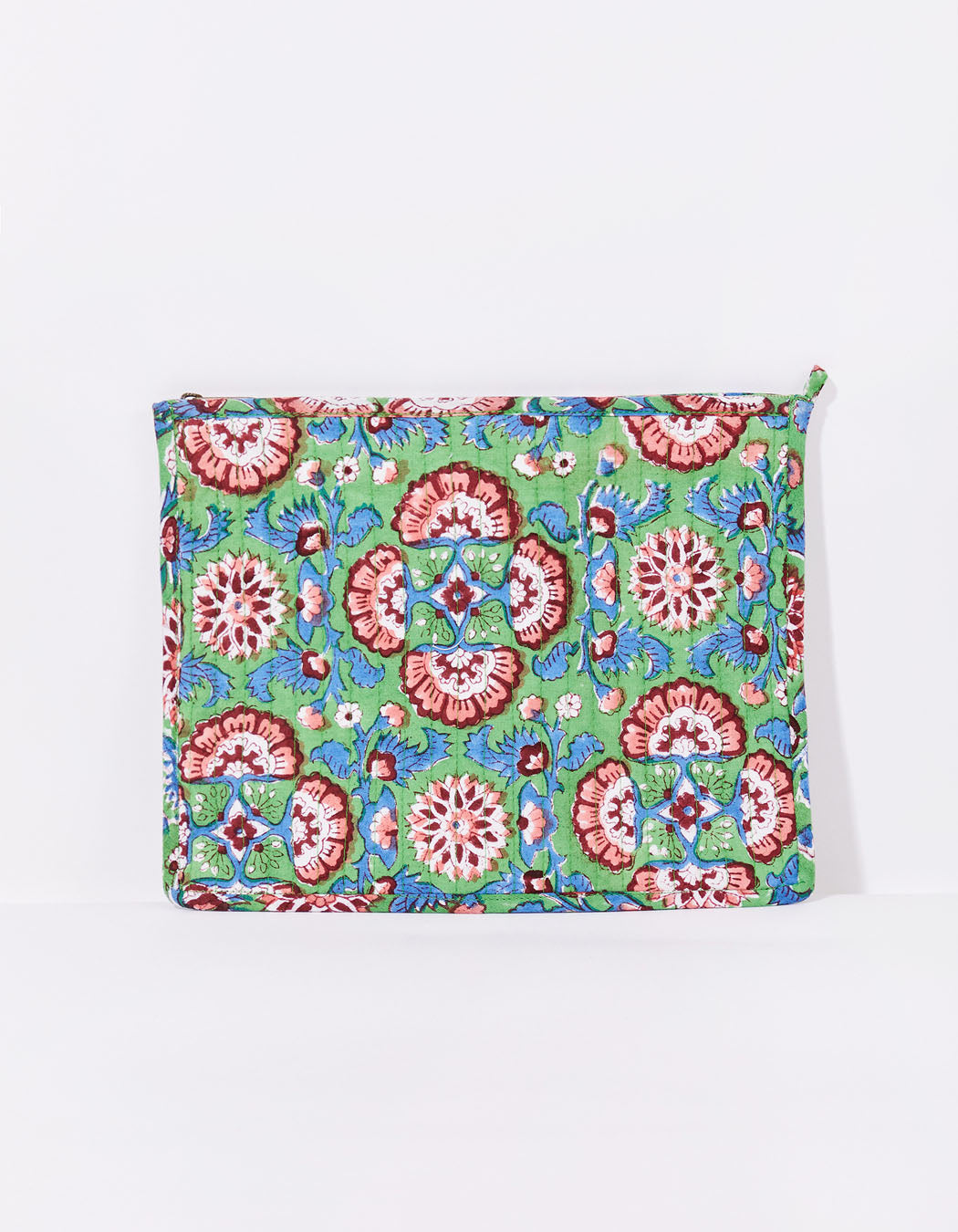 Grande pochette imprimée matelassée LISETTE