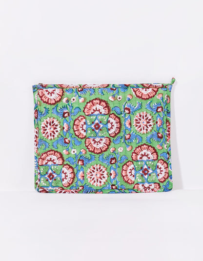 Grande pochette imprimée matelassée LISETTE