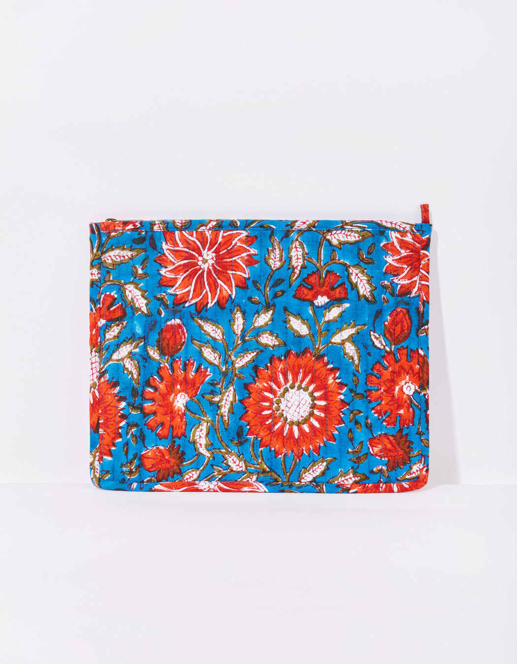 Grande pochette imprimée matelassée LISETTE