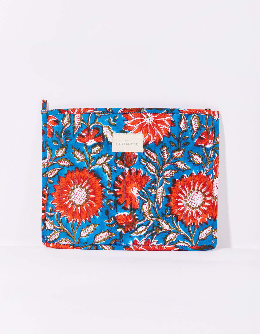 Grande pochette imprimée matelassée LISETTE