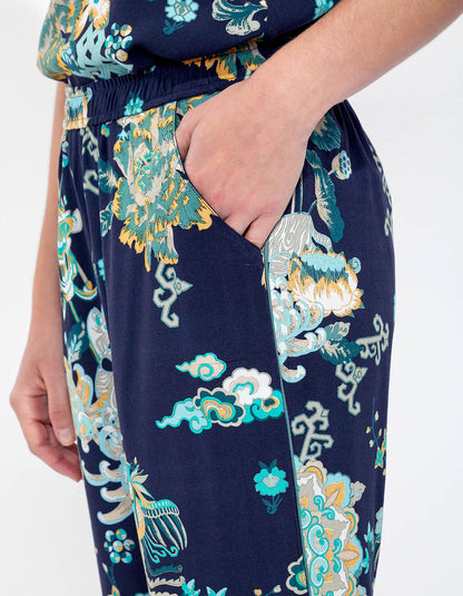 Pantalon de pyjama imprimé fluide