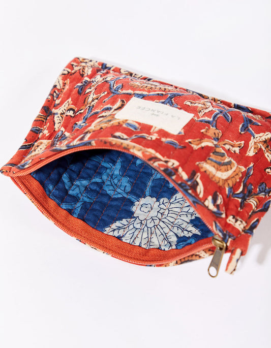 Petite pochette imprimée matelassée LISETTE