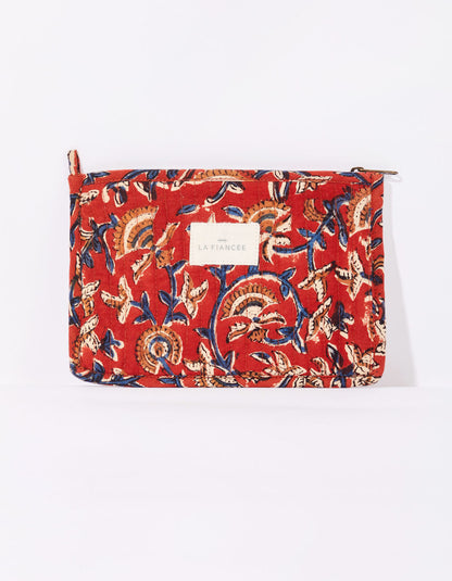 Petite pochette imprimée matelassée LISETTE