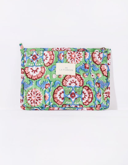 Petite pochette imprimée matelassée LISETTE
