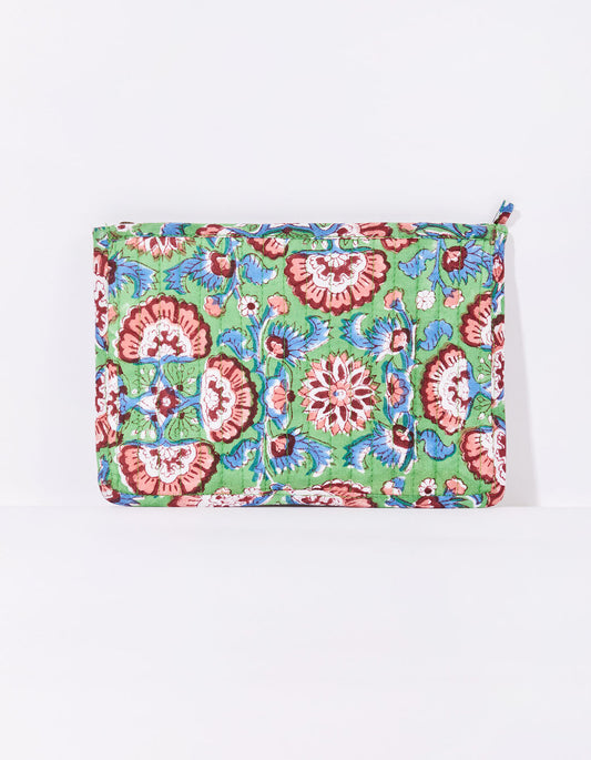 Petite pochette imprimée matelassée LISETTE