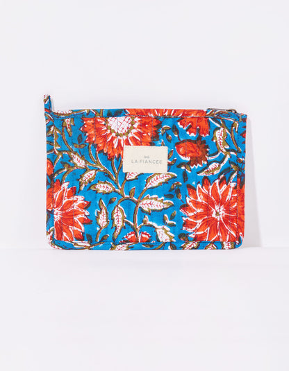 Petite pochette imprimée matelassée LISETTE