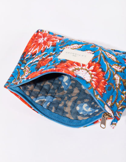 Petite pochette imprimée matelassée LISETTE