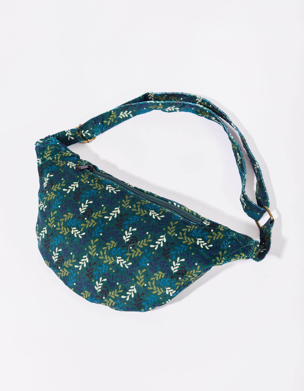 Sac bandoulière banane velours imprimé MUNDAL