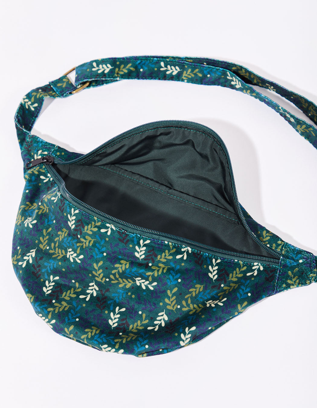 Sac bandoulière banane velours imprimé MUNDAL