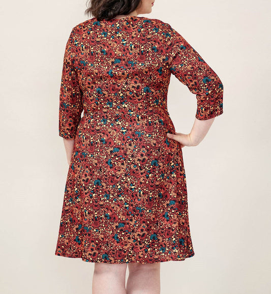 Robe imprimée evasée HIROSAKI