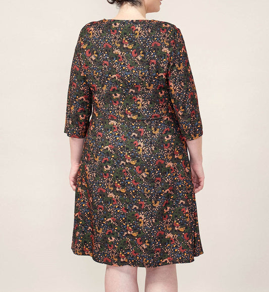 Robe imprimée evasée HIROSAKI