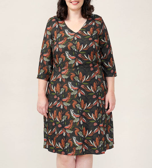Robe imprimée evasée HIROSAKI