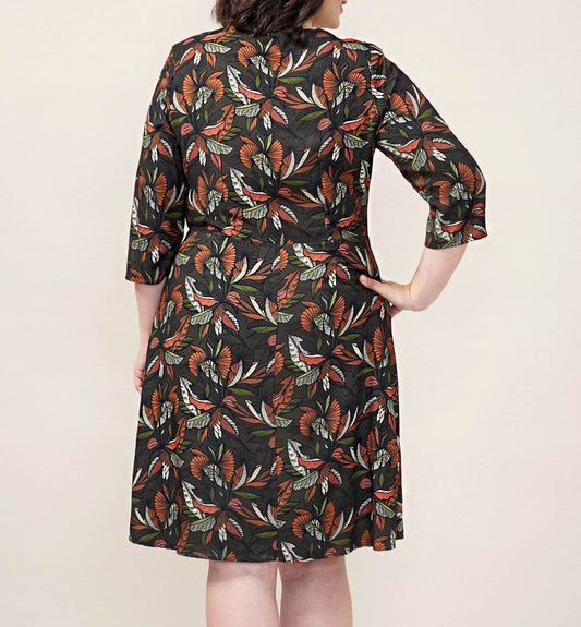 Robe imprimée evasée HIROSAKI