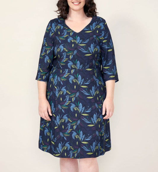 Robe imprimée evasée HIROSAKI
