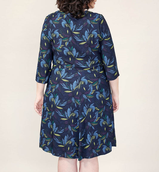 Robe imprimée evasée HIROSAKI