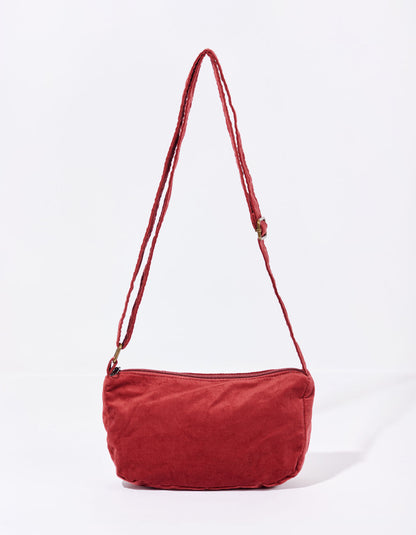 Sac bandoulière velours imprimé CLAY