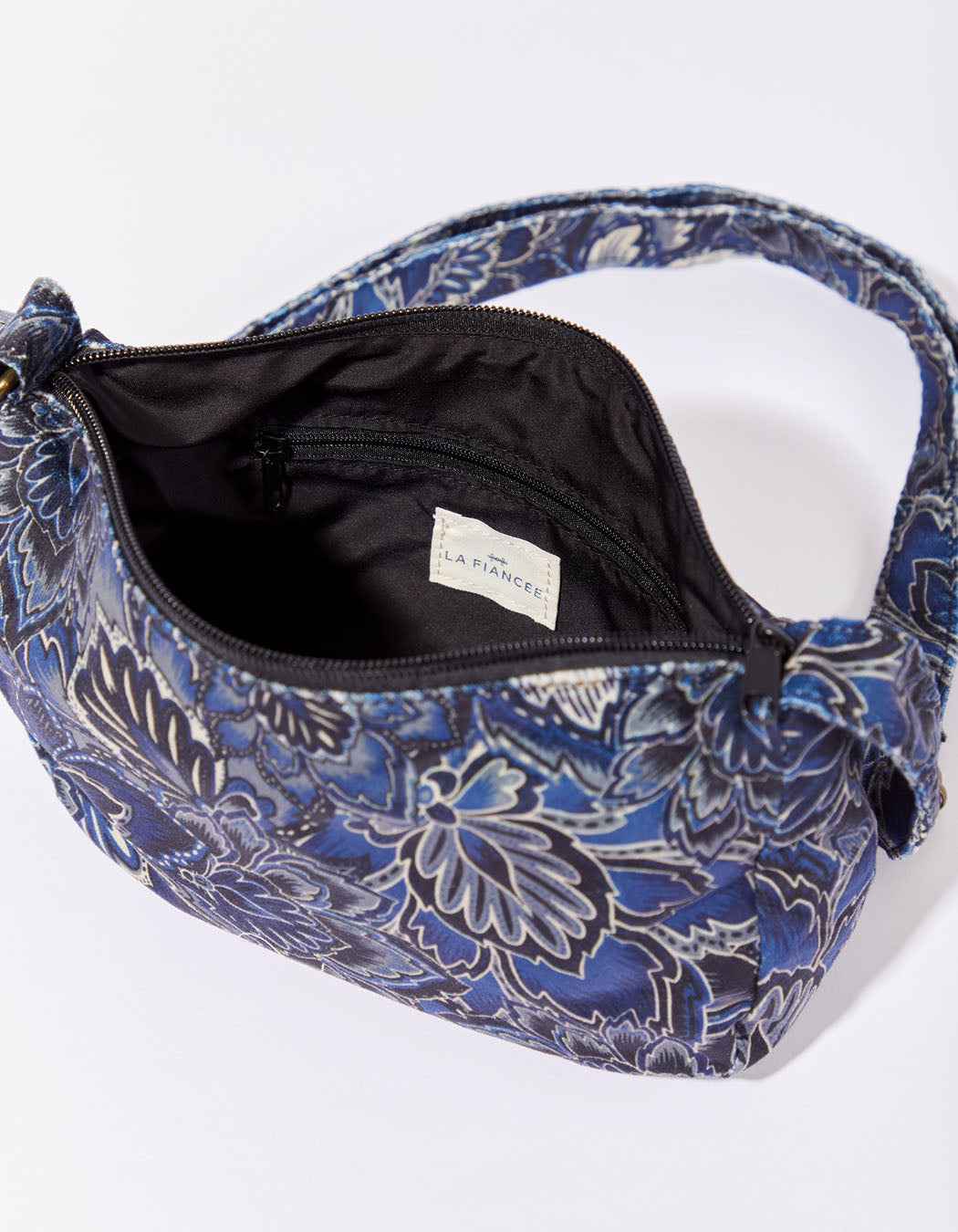 Sac bandoulière velours imprimé CLAY