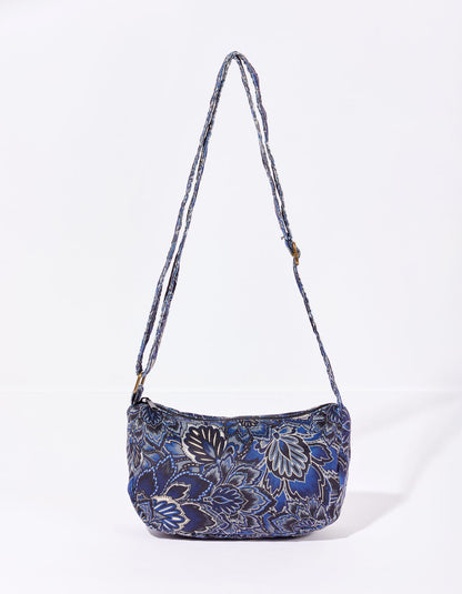 Sac bandoulière velours imprimé CLAY