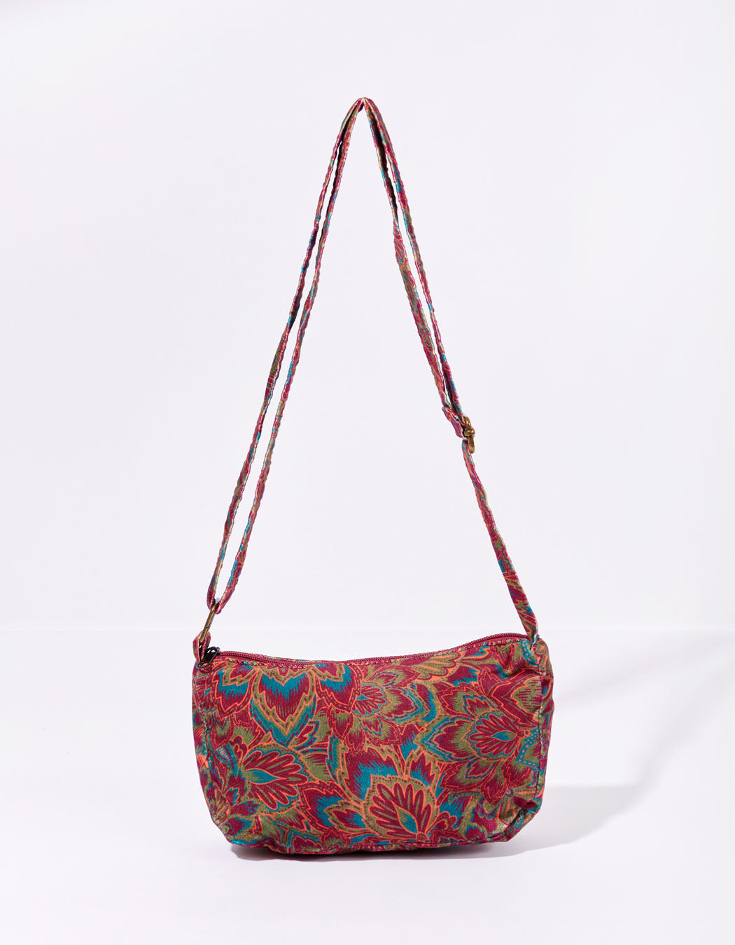 Sac bandoulière velours imprimé CLAY