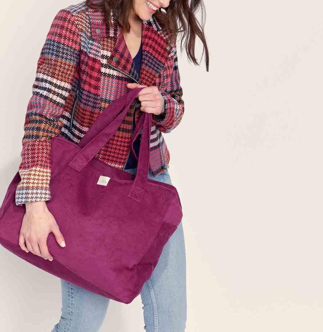 Grand sac week-end velours
 MALAI