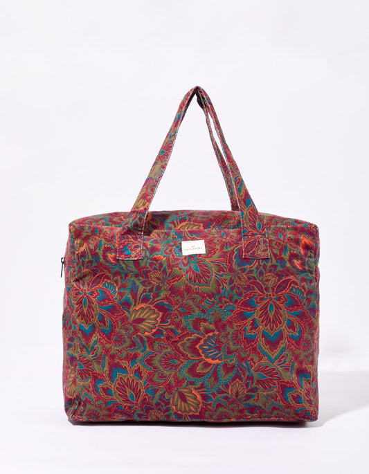 Grand sac week-end coton imprimé MALAI