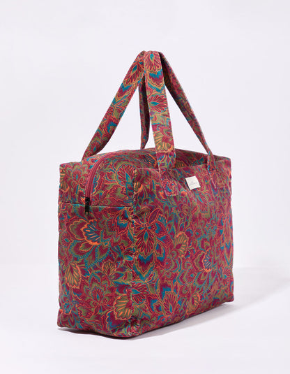 Grand sac week-end coton imprimé MALAI