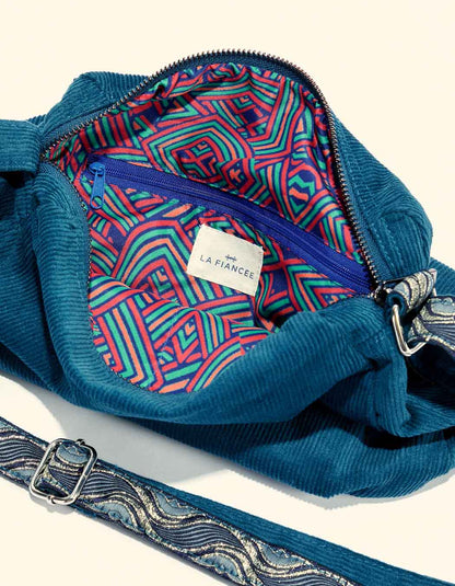 Sac bandoulière velours VIK